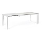 Extendable table BRIVA 160-220x90x76cm white/grey
