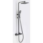 Thermostatic shower set RIHANNA 6222GG, Adjustable, Gun Gray