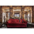 Glass printing wall art Relaxing Leo 100x150 cm