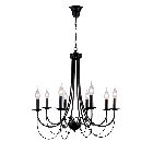 ANGELA Chandelier 8xE14 black
