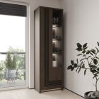 Glass high unit SEVEN 60 cm, Masurian oak, LED lighting