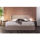 HEXAGON BED WITH LIFTING MECHANISM AND STORAGE 160x203  BEIGE