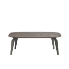 HEXAGON COFEE TABLE 120x75 TOP GOLD MARBLE 