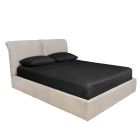 Bed MANHATTAN with storage space 160x200 - beige