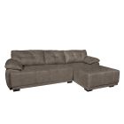 Right corner sofa GUSTO with sleeping mechanism and storage space - savannah