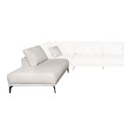 Modular system GRANDE short left bench - white