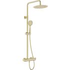 ARNIKA Shower Column with Mixer, Matte Gold