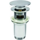 Click-clack for sink round + overflow + bushing, chrome