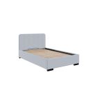 Upholstered bed SPECIFIC VELA with storage, 120x200, Light blue