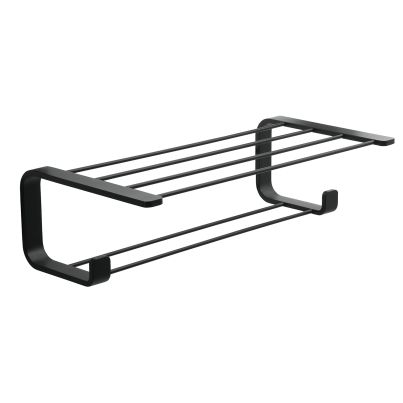 Double Shelf For Towels GEDY Outline, Matt Black