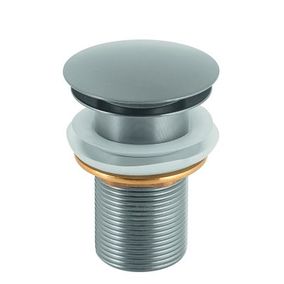 Click-Clack washbasin drain GEDY, brushed