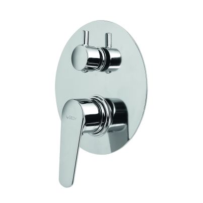 Built-In Shower Mixer With Diverter GEDY Como, Chrome