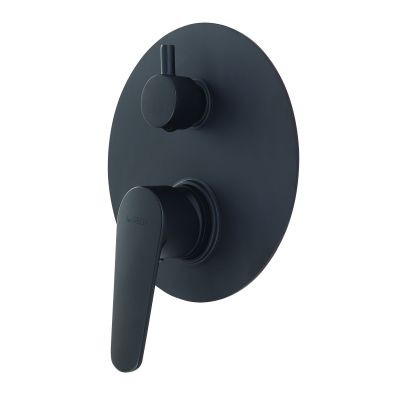 Built-In Shower Mixer With Diverter GEDY Como, Matt Black