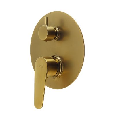 Built-In Shower Mixer With Diverter GEDY Como, Matt Gold