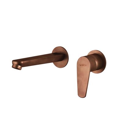 Wall Mixer For Washbasin GEDY Como, Rose Gold