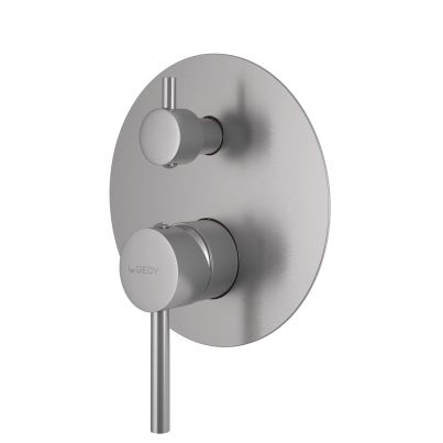 Built-In Shower Mixer With Diverter GEDY Garda, Brushed