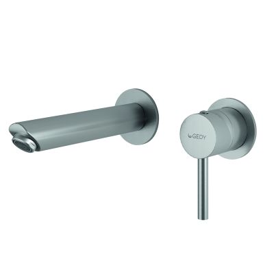 Wall Mixer For Washbasin GEDY Garda, Brushed