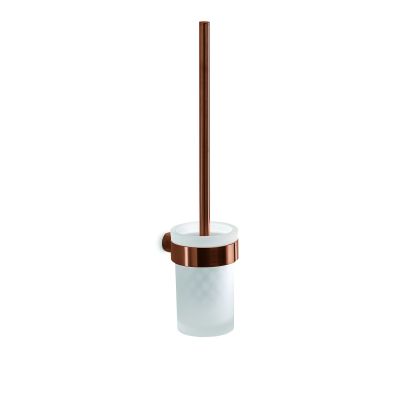 Wall-Mounted Toilet Brush with Holder GEDY Pirenei, Rose Gold