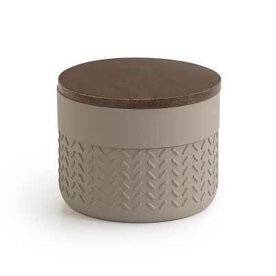 Container GEDY Thea, Grey/Natural Dark Bamboo