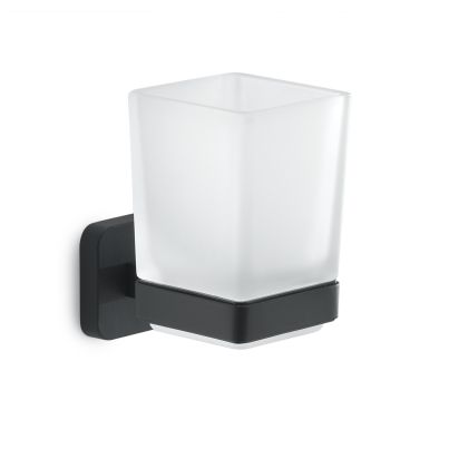Toothbrush Holder GEDY Tonga, Matt Black