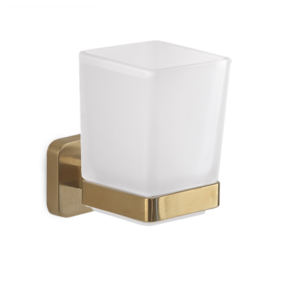 Toothbrush Holder GEDY Tonga, Matt Gold