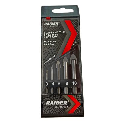 RD GLASS DRILL BIT SET 5 PCS