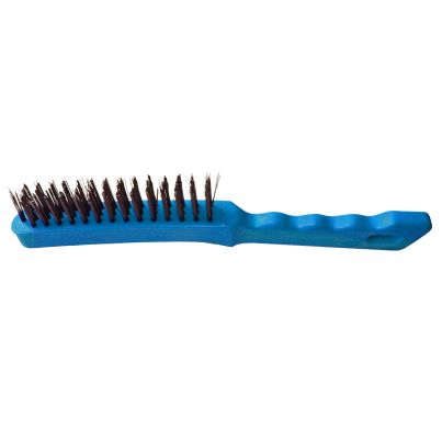BS WIRE BRUSH WITH PLASTIC HANDLE 3 ROWS