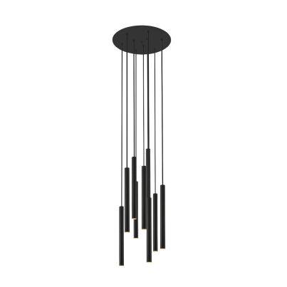 LED Pendant LOYA P0461-09C-P7P7 9x5W 3000K black matte