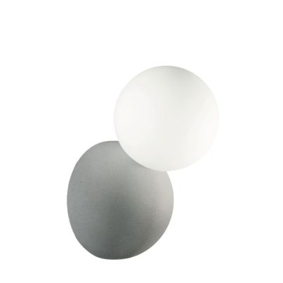ROCK Wall Lamp 1XG9 D100mm Grey