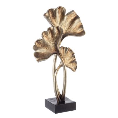 Decorative statue GINKGO 31.2x14.3x53.5 cm. gold