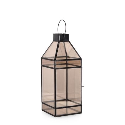 Lantern SIWAN 16x16x42 cm. black