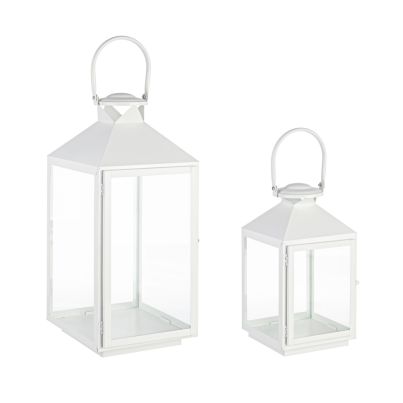 Lantern CLASSY 2 pcs./set white