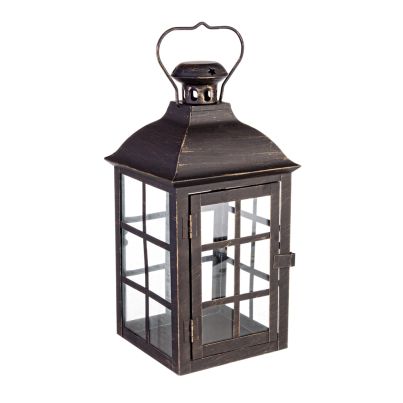 Lantern SANTAREM 17x17x34 cm. black