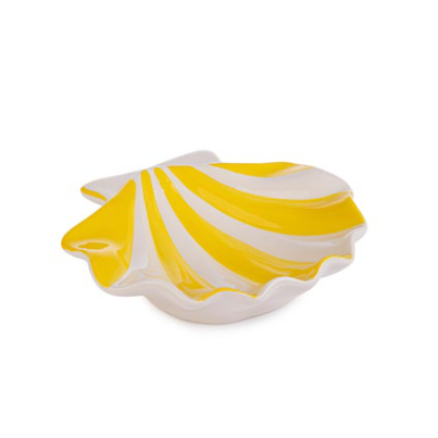 Bizzotto Joly Yellow Decorative Shell 17x14.5cm