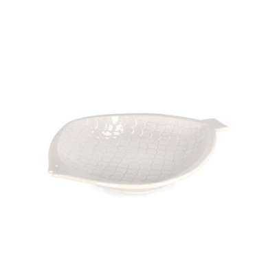 Bizzotto Baylie White Fish Decorative Plate 23x18cm