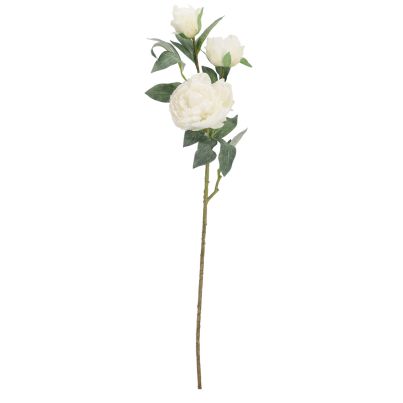 Artificial flower PEONY EVELYN 90 cm. white