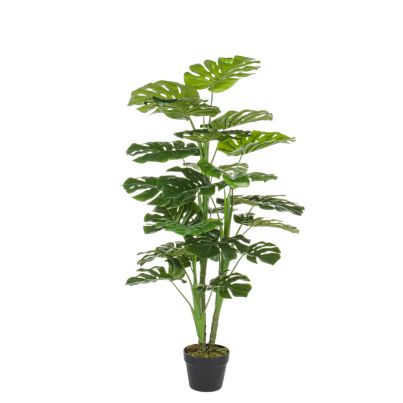 Artificial plant with pot PHILODENDRON 120 cm. green