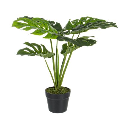 Artificial plant with pot PHILODENDRON 60 cm. green