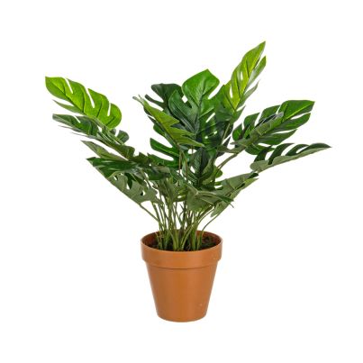 Artificial plant with pot PHILODENDRON 45 cm. green