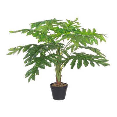 Artificial plant with pot PHILODENDRON 90 cm. green