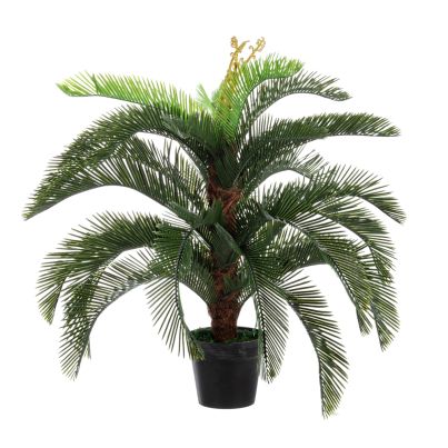 Artificial plant with pot PALMA CYCAS 80x80x100 cm. green