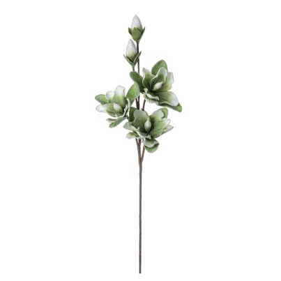 Artificial flower MAGNOLIA 95 cm. green