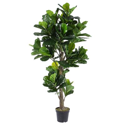 Artificial plant with pot FICUS LYRATA 190 cm. green