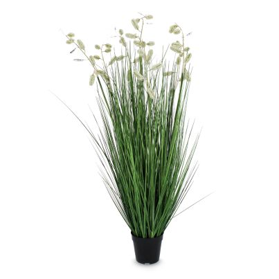 Artificial plant with pot GREVILLEA 90x120 cm. white