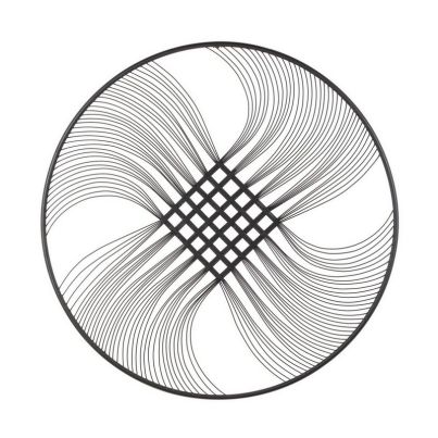 ZAIRA BLACK WALL DECORATION D90