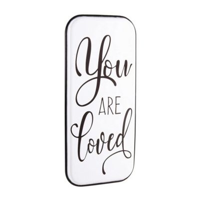 LOVED METAL PLAQUE 38X82