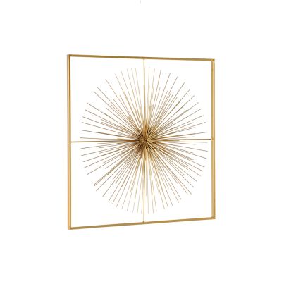 Wall decoration AURIEL 51x5x51 cm. gold