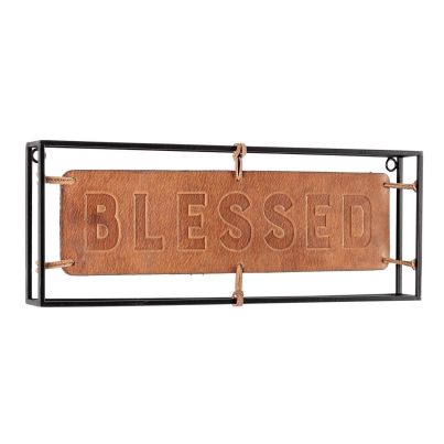 LEDER WALL DECORATION 45X16