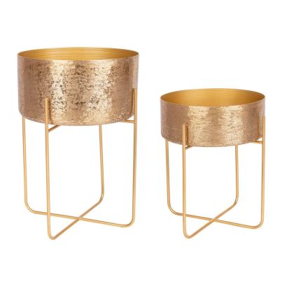 SET2 VARANASI STAND RO GOLD VASE HOLDER