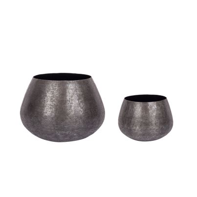 Decorative vase holder VARANASI 2 pcs./set 30x22 cm./ 42.5x31.5 cm. black